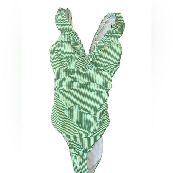 SHEIN Striped One-Piece - Picture 1 of 2